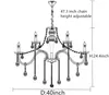 Chandeliers Luxury Crystal 18 Lights Raindrop Chandelier Lighting Large For Living Room Dining Bedroom Island