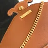 10a toppkvalitet cc tyg designer kedja axelväska kohud läder handväskor kvinnor mode crossbody triomphe real läder väskor tote grossist gratis frakt