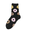 Chaussettes hérisson de dessin animé créatif bas de beignet pour femmes 2 pièces/paire unisexe mode coton chaussettes de chiot bracelets de cheville décontractés cadeau de fête Q797