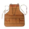 Aprons Canvas Adjustable Hanging Bag Apron Multifunctional Tool Storage Hardware Utility Pocket Home Pouch