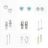 Boucles d'oreilles à fermoir classique en argent sterling S925, série Hardwear, tempérament simple, anti-allergie, polyvalentes, AA220315277Q