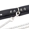 Massageprodukter bdsm bondage hals krage av nitläder harajuku punk choker sexig halsband för vuxna sexiga spel straffar fetisch slav cosplay