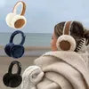 Kulak Muffs Yumuşak Peluş Isıl Kış UNISEX EARLAP Kadınlar için Moda Moda Katlanabilir Kalın Açık Soğuk Koruma Kulak Muffs Kapak 231130