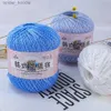 Yarn lti Color Lace Yarn Crochet Infant Silk Cotton Cord Hand Knitted Crochet Yarn Soft Warm Baby Yarn for DIY Sweater 50g 0.8mm L231130