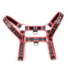 Massage products High Quality Male Sexyy Adjustable Leather Bdsm Bondage Gear Chest Crop Top Harness Belt Strap for Men Gay Fetish Erotic Costumes