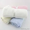 Filtar Swaddling Muslin Baby Filt Sticked Newborn Swaddle Wrap Filtar Baby Stuff Spädbarn Bomull Bäddsduk för sängbäddsoffa R231130