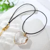 Chaînes mode collier Transparent pierre coeur pendentif cou bijoux 2023 charme pour les femmes fête cadeau