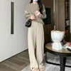 Women's Sweters Pullover Kobiety leniwe panelowe luźne miękkie swobodne jesienne dzianie, delikatny koreański styl estetyczny o przytulny sposób mody Sueter
