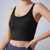 Sutiã esportivo Align Tank com costas em U para Yoga Fitness camisola feminina colete tops singlet 2015 longo bordado