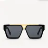Дизайнерские солнцезащитные очки в стиле миллионера, черная ацетатная оправа, шарнирный тип, защита от ультрафиолета, 100% Роскошные солнцезащитные очки в стиле миллионера, простые, но роскошные 1502