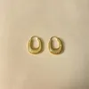Hoop Earrings Small Group Design High Sense Women's Ins Style Light Luxury Simple Fashion U-shaped French Woven Studs Gifts