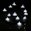 30pcs Lot Biała świeca LED Romantyczne świeckie świece na herbatę światła na przyjęcie weselne Dekoracja wakacyjna T200601276D