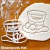 Baking Moulds Steampunk Cookie Cutter Mould Gear Clock Hat Embossed Mold Cake Fondant DIY Biscuit Kitchen Tools