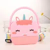 Cartoon Silicone Messenger Bag Kawaii Smile Unicorn Animals Head Handbag Girls Handbag Crossbody Bag Sweet Gift