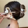 Pinzas en forma de garra para el pelo con forma de corazón dulce, pinzas para el pelo elegantes de acrílico antideslizantes grandes para mujeres y niñas, accesorios para peinados