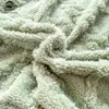 寝具セットAisirui Taff Velvet Duvet Cover for Winter Warm Soft Coral Fleece Bedding with Zipper閉鎖シートクイーン/キングサイズベッドカバー231129