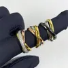 Anelli alla moda per anelli firmati da donna Anello d'amore in acciaio inossidabile oro argento rosa nero gioielli triciclici moda anello da uomo Commercio all'ingrosso di gioielli