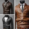 Hommes en cuir Faux mode Cool bombardier vestes hommes veste automne hiver col Slim Fit moto manteau vêtements d'extérieur Streetwear 231129