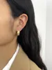 Hoop Earrings Peri'sbox Stylish 14K Gold Silver Plated Wrinkle Open For Lady Chunky Hammered Thick Wide Hoops Earring Jewelry