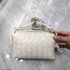 Sacs fourre-tout authentiques Femmes Square Boucle en cuir tissé BottegeaVeneta Cloud Soft Designer Dumpling Sac coréen Fourre-tout Mode Épaule unique Cross Han Épaule HB7N