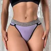 3pcs Women Panties Low Rise Patchwork Thong for Woman Intimate Sexy Lingerie Soft Breathable Underwear Sensual Tangas Mujer