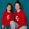 Passende Familien-Outfits, Familien-Weihnachtspullover, Vater, Mutter, Tochter, Sohn, passende Outfits, Look, Jahres-Hoodies, Kleidung, Kleidung für Mama und mich, 231129