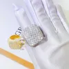 Bijoux Hip Hop entièrement glacés, en argent Sterling, testeur de diamant, bague Gra Moissanite pour hommes