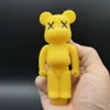 4 inch Yellow Angry Bear Hand Pipe Silicone XX Eyes Shape Smoking Hand Pipe With Glass bowls