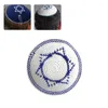 Berets Flat Top Jewish Kippah Hat Embroidery White Yarmulke For Women Men Breathable Traditional Religious Observances