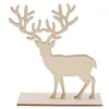 Jewelry Pouches Natural Wooden Cute Elk Deer Shape Hanging Display Stand Rack Showcase