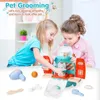 Tools Workshop Pet Cat Dog Backpack Toy 18PCS Care Playset Vet Clinic and Doctor Kit for Kids Veterinarian Role Play 231129