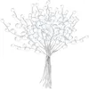 Fleurs décoratives belles brindilles bricolage goutte d'eau pour la maison fête de mariage cristal bourgeon Branches Bouquet artificiel artisanat décoration fleur