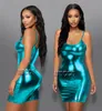 Seksowne set PVC Glisten Metallic Faux skóra plus rozmiar Costium bielizny Bilnedoll Sexy na seks taniec taniec bodycon 231130