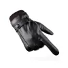 Cinq doigts gants en cuir hommes hiver polaire extérieur équitation hydrofuge anti-dérapant conduite moto chaude 231130