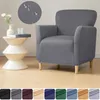 Stol täcker vattenavvisande enkel täckning fast färgklubb soffa fåtölj slipcovers elastisk mjuk soffa för vardagsrum el el