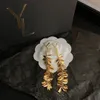 Projektant Luksusowe kolczyki na prezenty Kobiety Nowe butikie kolczyki literowe klasyczne projektant logo przyjęcie weselne