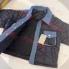 Novo casaco clássico com costura de algodão acolchoado no outono e inverno Versão coreana da moda casual roupas infantis comércio exterior Joker Zhongdong 100-150