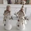 Kerstversiering Kerstsneeuwman Decoratie Kerst Korte Hoed Sneeuwpop Pop Creatieve Desktop Decoratie Hangers Feest Thuis Kerst Decor 231129