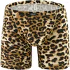 アンダーパンツIkingsky Men's Leopard Long Legボクサーポーチトランク