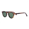 Sunglasses Classic Vintage Round Women's Polarized Design Acetate Sunglass Men Anti-ultraviolet UV400 Sun Glasses