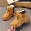 Novo estilo crianças martin botas meninas meninos botas de neve da criança do bebê lã tornozelo botas moda crianças inverno sapatos quentes