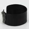 Bangle Trinket Real Snakeskin Leather Charm Fashion Open Cuff Shell Spacer Women Sieraden Verklaring