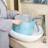 Foot Care Home Spa Indoor Outdoor Soaking Bag Foldable Waterproof Feet Bath Bucket Healthcare Bodycare Accessories Blue Large 231129