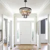 Chandeliers 8 Light Modern Crystal Luxury Smoke Black Dining Room Fixture 3-Tier Round EntrywayRoom Height E12