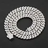 10mm hiphop män med GRA-certifikat 925 Sterling Silver VVS Moissanite Cuban Necklace Diamond Cuban Link Chain