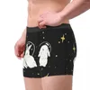 Slip Homme Mode Mignon Espace Petits Sous-Vêtements Boxer Briefs Hommes Breathbale Shorts Polyester Imprimer