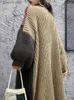 Robes décontractées de base Robes pour femmes rayé pull 2023 nouvel hiver robe en tricot mode coréenne élégant Vintage longue Sle surdimensionné pull LOOSEL231130
