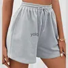 Women's Shorts Women'S Casual Sports Bottoms Hot Pants Homewear Elastic Waist Poets Solid High Waisted Leg Leisureyolq