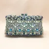 Kvällspåsar Xiyuan Kvinnor Rhinestones Clutch Purse Red Minaudiere Bag For Party Wedding Crystal Handbag Bridal Clutches Lady 231130