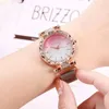 Montres-bracelets de haute qualité horloge YOLAKO Quartz en acier inoxydable bande femmes aimant boucle dégradé couleur montre-bracelet cadeau livraison directe # 9